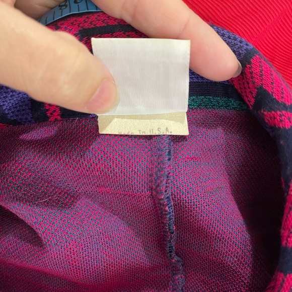 Women’s Vintage 80s-90s Abstract Graff California Designs Sweater Medium Pink - Picture 7 of 7